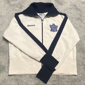 Rare Off-White Vintage Roots Toronto Maple Leafs Zip Up, L
